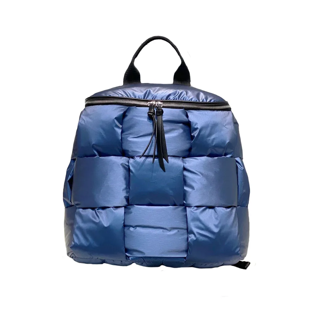 

Autumn Winter Down Backpacks Fashion All-match Cotton Jacket Space Cotton Air Bag Solid Color Trend Backpack Down School Bag