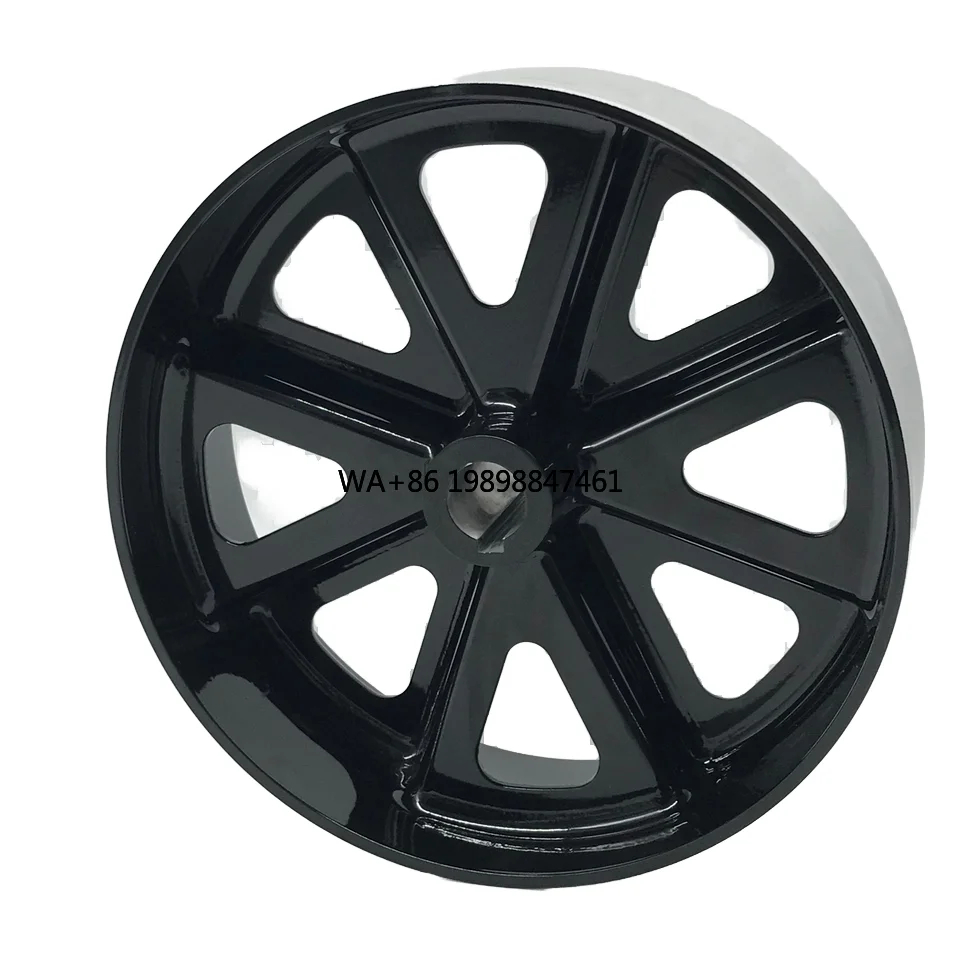 Custom Die-Cast Red & Black Aluminum German Wheelchair Wheels Spray-Coated Surface Casting Services