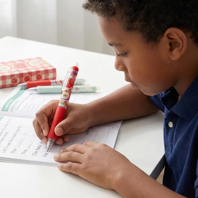 

Набор гелевых ручек Kawaii Smooth Erasable, 0,5 мм, синие и черные чернила, быстросохнущие, 4 шт., для школы, офиса, рисования, заметок и творчества