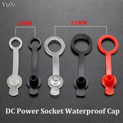 1-10PCS DC power 5.5*2.1mm 5.5*2.5mm Waterproof Cap Jack Charging Socket Connector Diameter 8mm 11mm