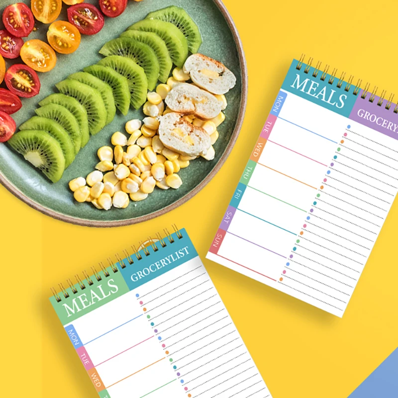 Imagem -06 - Health Meal Diary Notebook Agenda Planner Journal Keep Fit Color Pad Notepad de Planejamento Semanal e Diário para Dieta Organizada