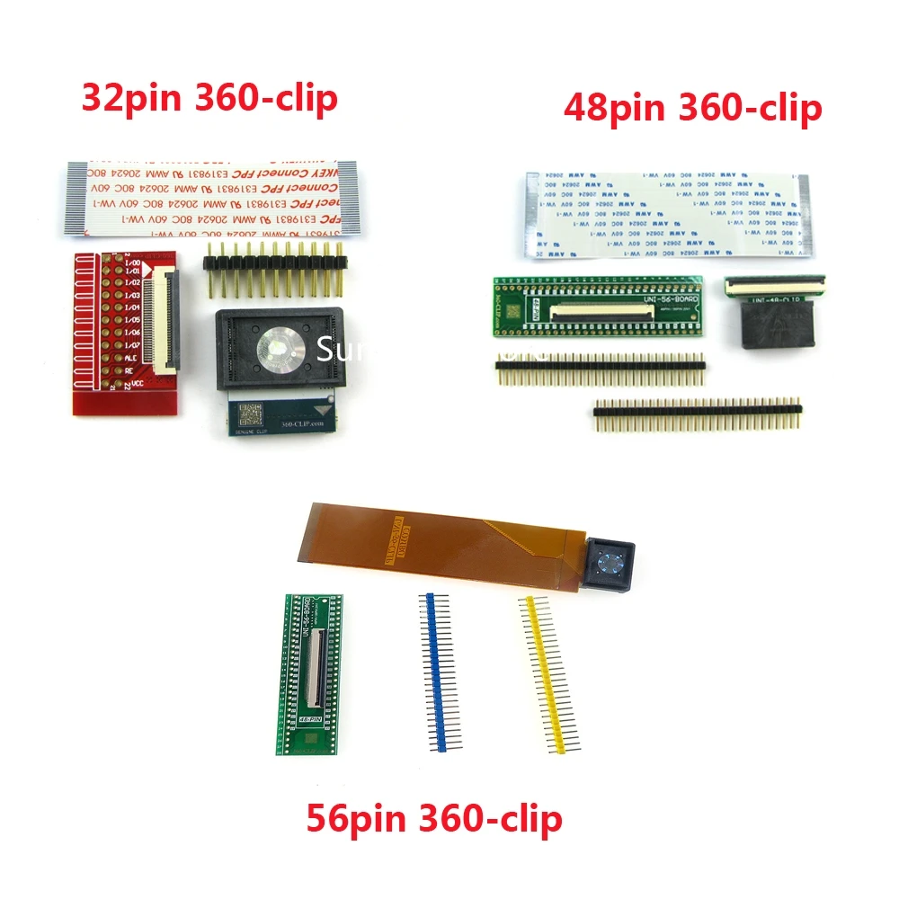 

32pin 48pin 56pin Universal 360-Clip TSOP NAND Flash Chip NOR Flash ProgSkeet v1.1 PCB Adaptor PCB cable for ps3 teensy 2.0++