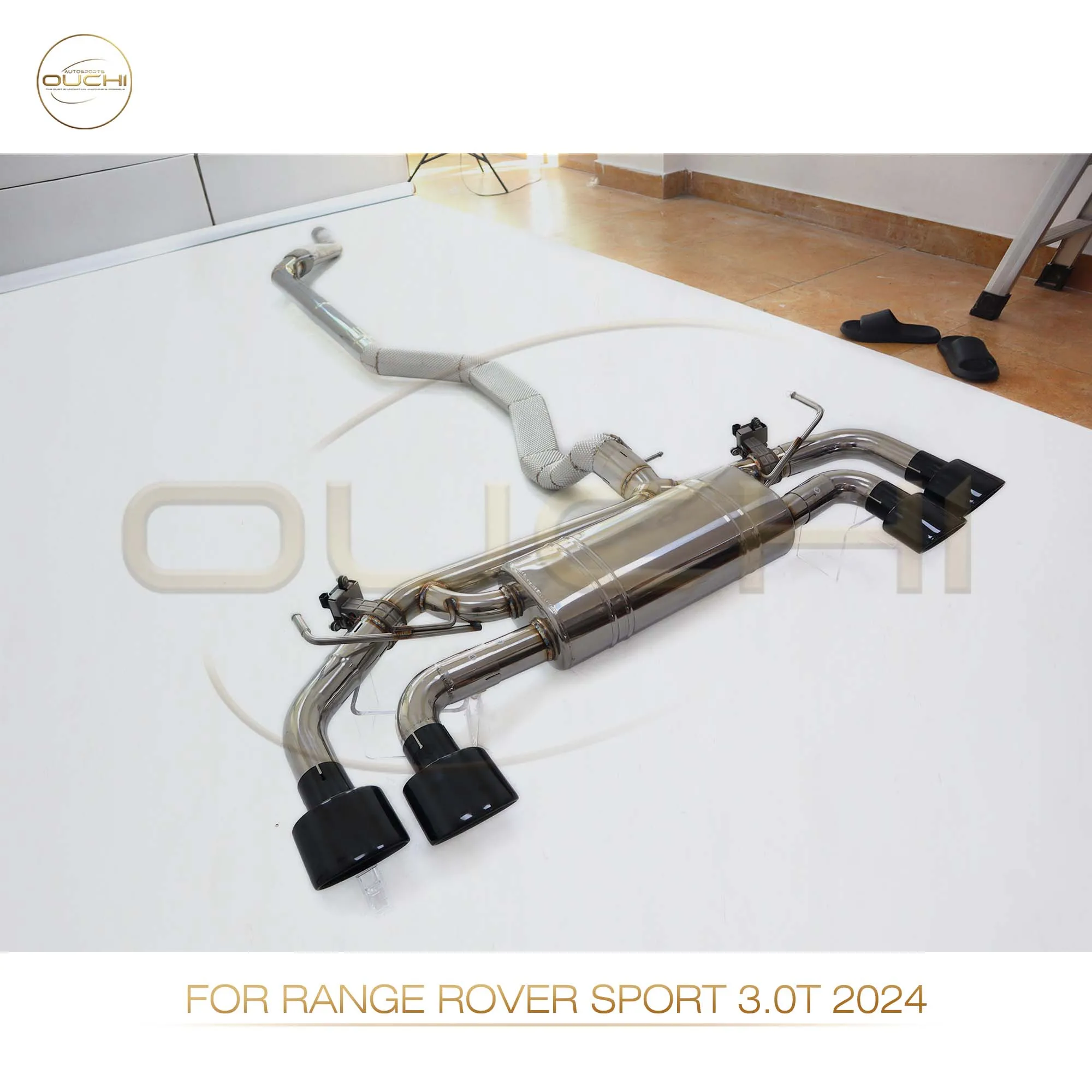 OUCHI Stainless Steel Exhaust System Performance Catback For Range Rover Sport 3.0T 2024+ Muffler With Valve pipe heat shield