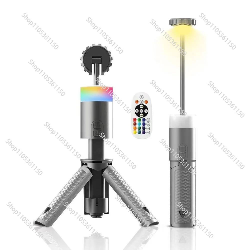 Optimus Prime outdoor camping telescopic light multi-function flashlight long battery life searchlight four-color ambient light