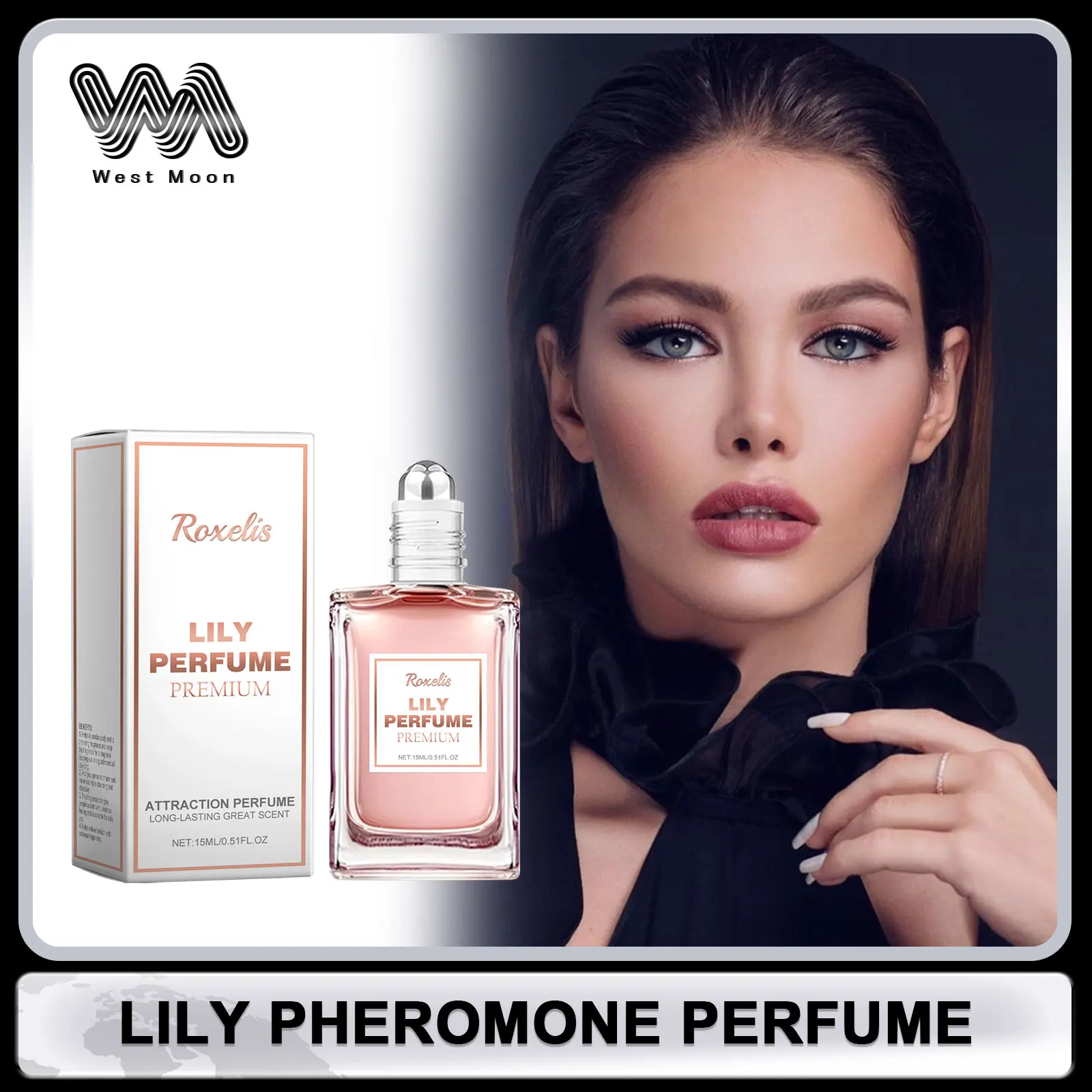 Perfume for Women Aroma Floral Long-Lasting Fragrance Keep Fresh Show Charms Lily Perfume Odor Remover Attraction Perfume Roller