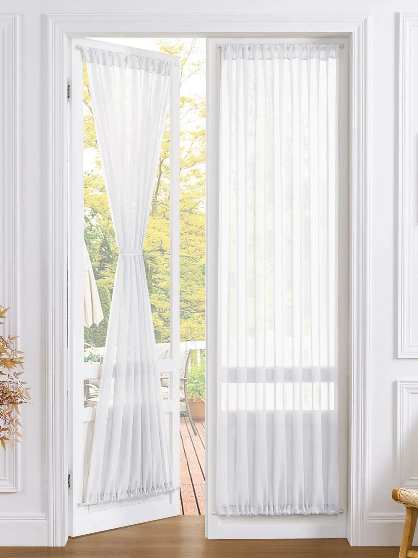 1pc Solid  Color Door Curtain  Perfect Family Decortaion  Poyester material Easy to clean dust-proof  and quick drying