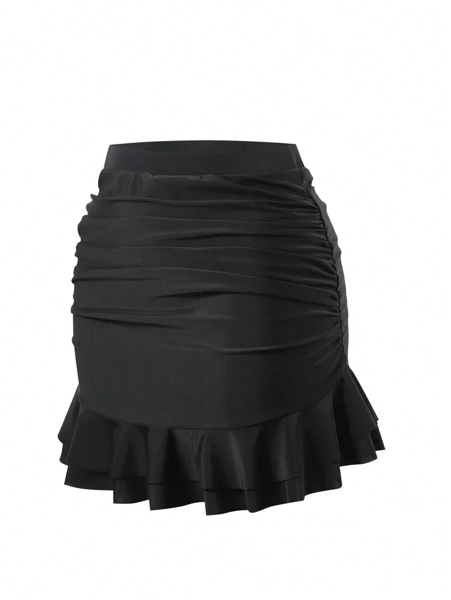 

Women Ruffle Hem Skirt Summer Beach Holiday Swimwear Bottom