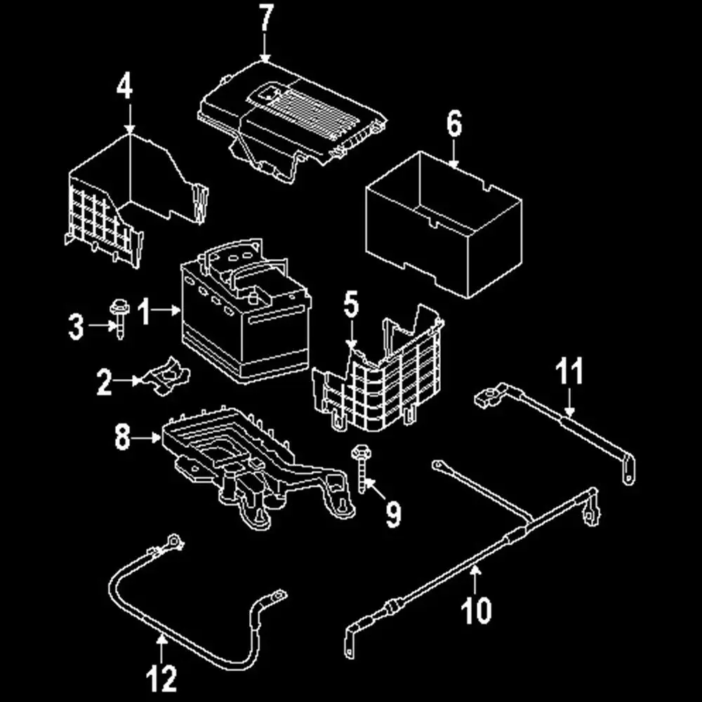 Battery Tray Dust Protection Upper Cover for Audi A3 Q3 VW Jetta Golf 5 6 Passat B6 Tiguan Octavia Leon 1.8T 2.0T 2.5T 1KD915443