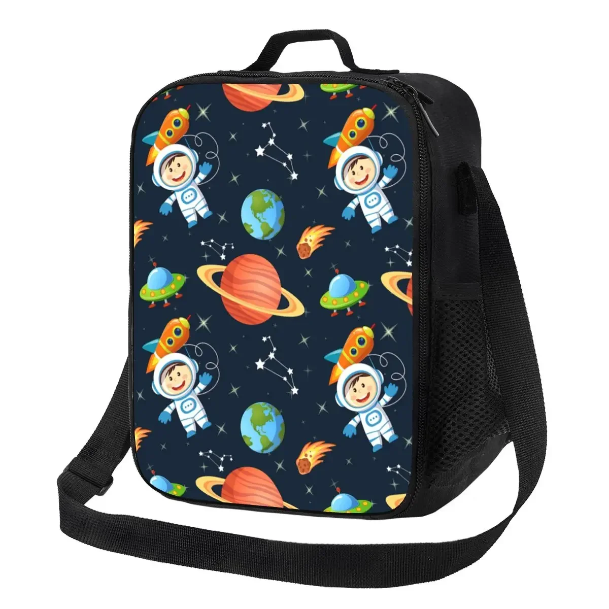 Sac à lunch personnalisé pour hommes et femmes, espace astronome, glacière, boîtes à lunch isolées thermiquement pour adulte, bureau