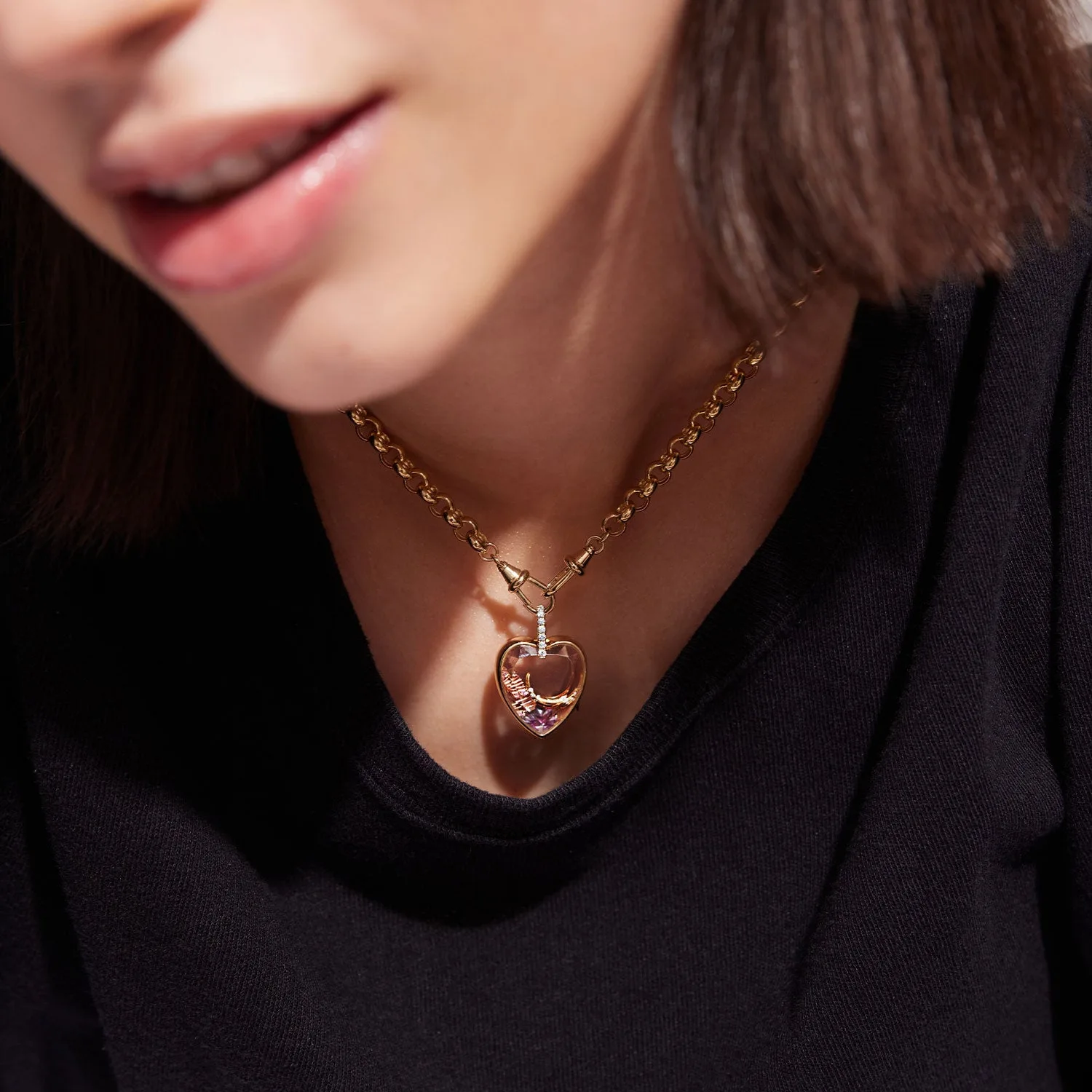 Open Pendant Necklace for Women Girls Simple Fashion DIY Accessory Necklace 2025 New Trendy Cute Ring Necklace Jewelry Gifts