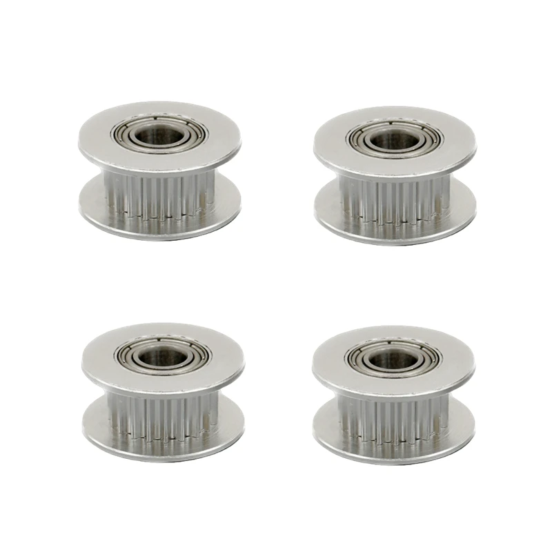 Timing Belt Pulley Set 4pcs 20 Tooth Pulley 5meter 6MM GT2 Opening Belt 2pcs Fixing Pieces 1pcs Wrench DIY Kit 3D Printer Parts