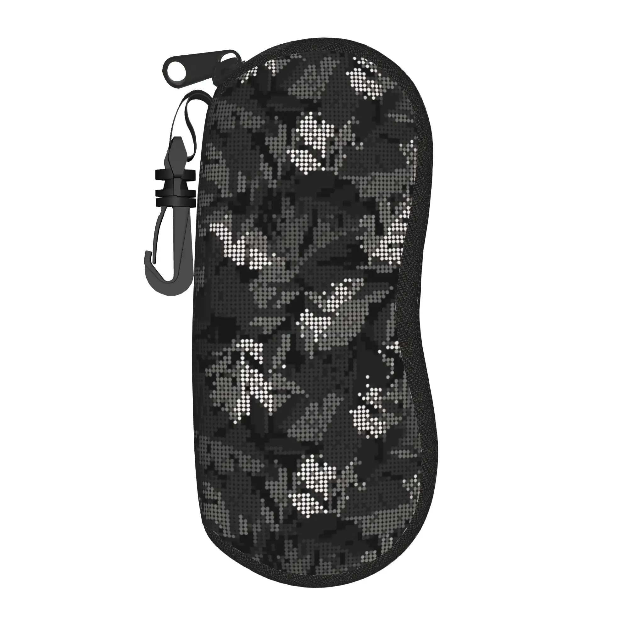 Camouflage pattern Glasses Case  Sunglasses Pouch Daily Classic Eyewear Bag Zipper Unisex Glasses Box