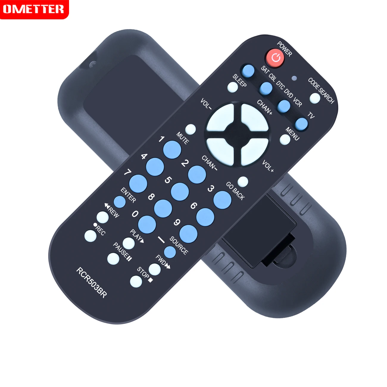 For RCA 3-Device Palm-Sized Universal Remote, Long Range IR, for Most Major remote control, RCR503BE RCR503BR RCR503BZ