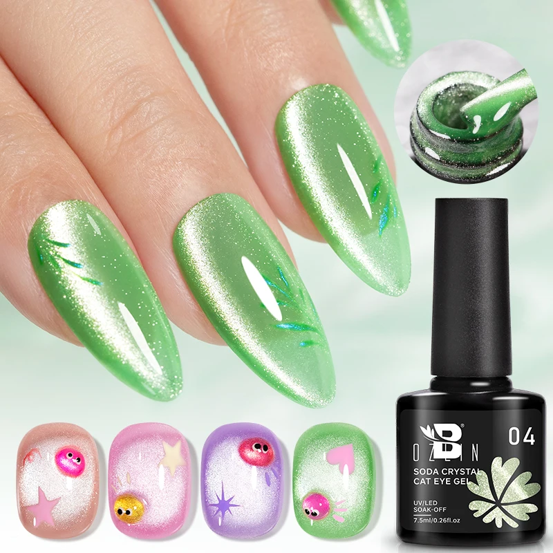 AWStotG Single Bottle Moonlight Cat Eye Nail Polish, Glittering Cat Eye Nail Polish, Suitable for Women, Cat Eye Nail Polish