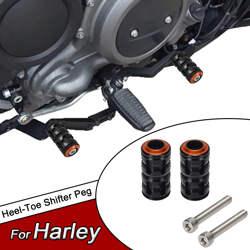 

1 Pair Heel-Toe Shifter Peg w/M6 Bolt Motorcycle Gear Shift Lever Head Shift Knob For Harley Sportster S RH1250S Nightster RH975