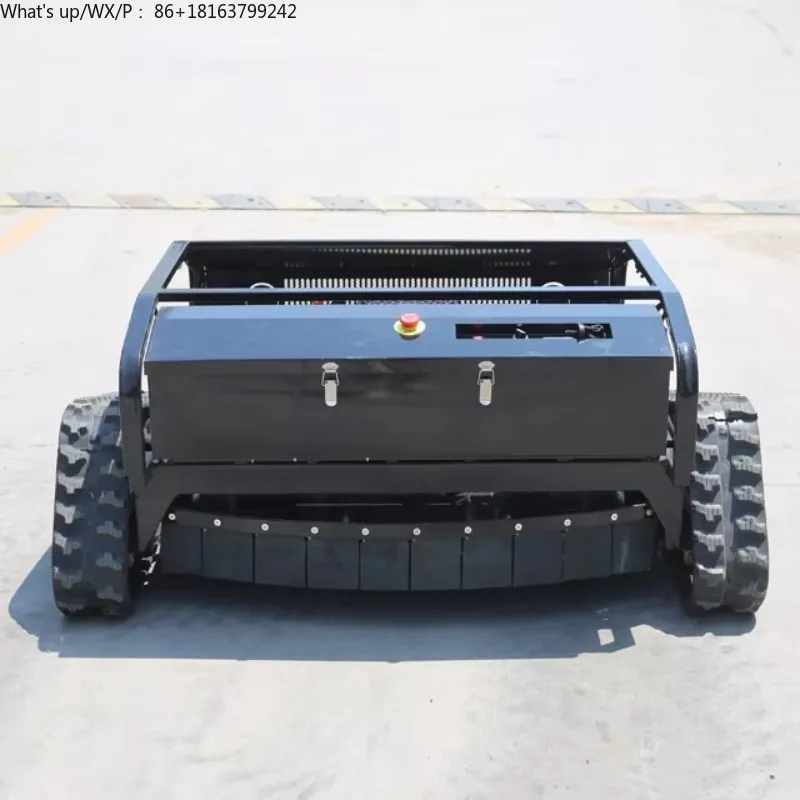 

China Factory Small Mobile Lawn Mower Grass Cutting Ro bot with Crawler Petrol Wireless Remote Control for Home and Farm Use