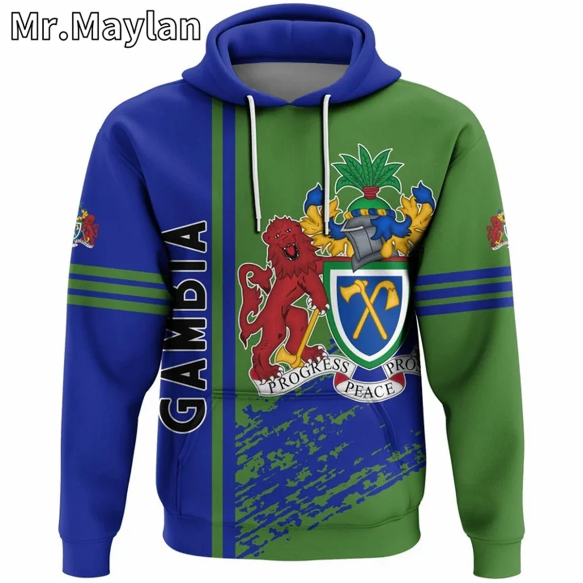 

AFRICAN HOODIE Country GAMBIA Flag 3D Printed Unisex Hoodies Men/Women Streetwear Zip Pullover Casual Jacket Tracksuits W-167