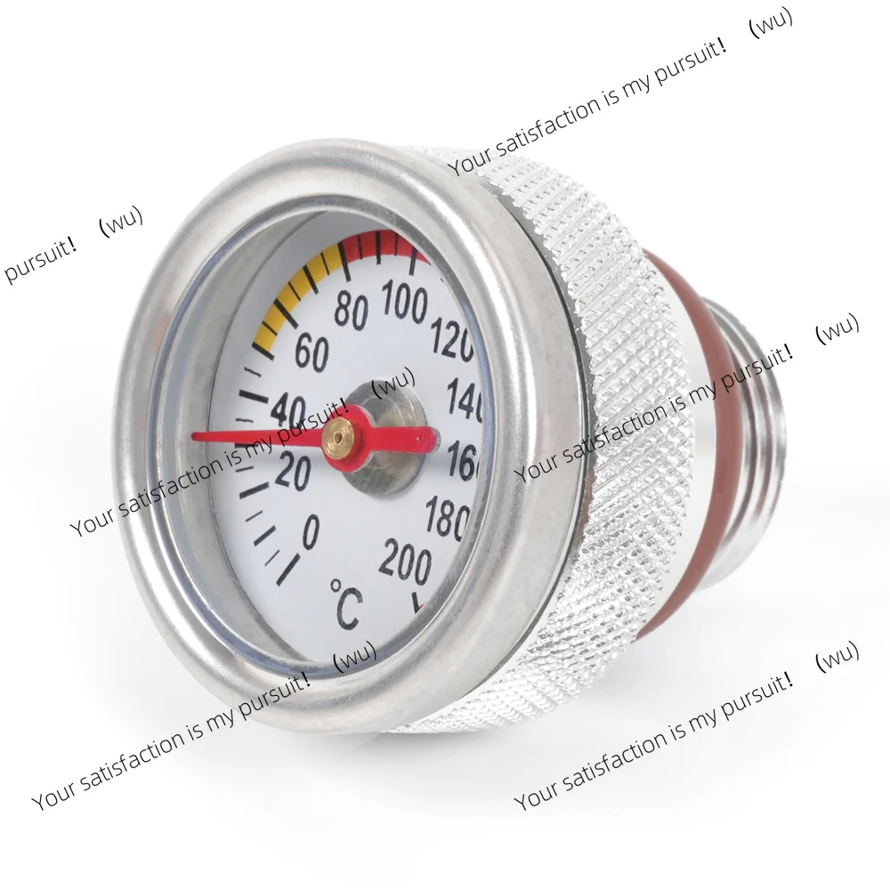 for Motorcycle Oil Cap Tank Temperature Gauge Engine Oil Monitor Aluminum Alloy M30x1 5 M20 1 5 Thread 0200 Celsius