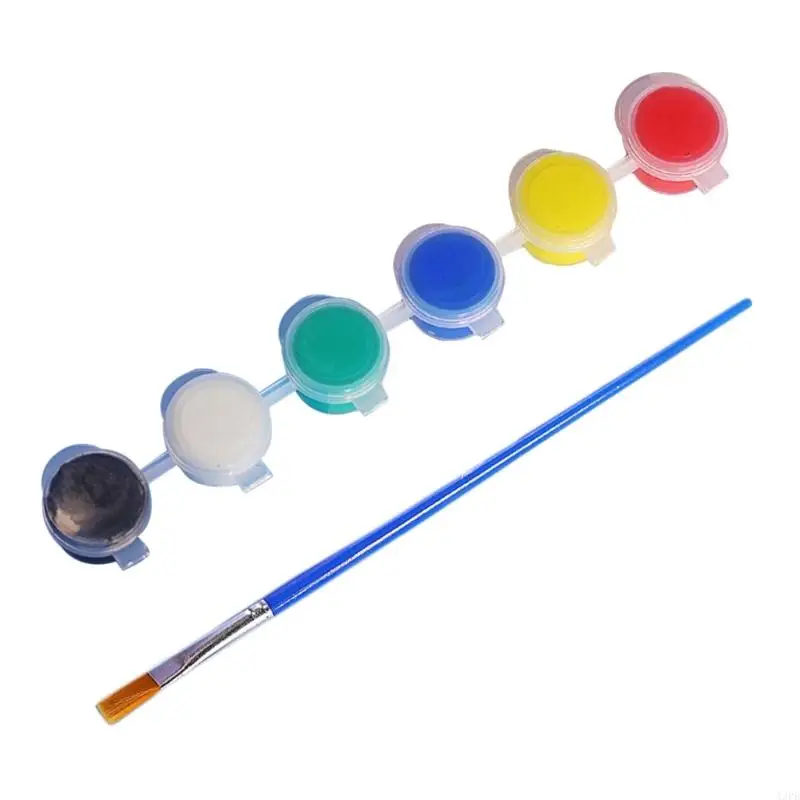 قناع ورق الطلاء اليدوي A3PB مع طلاء الاكريليك وفرشاة الطلاء للطفل الكبار الهالوين