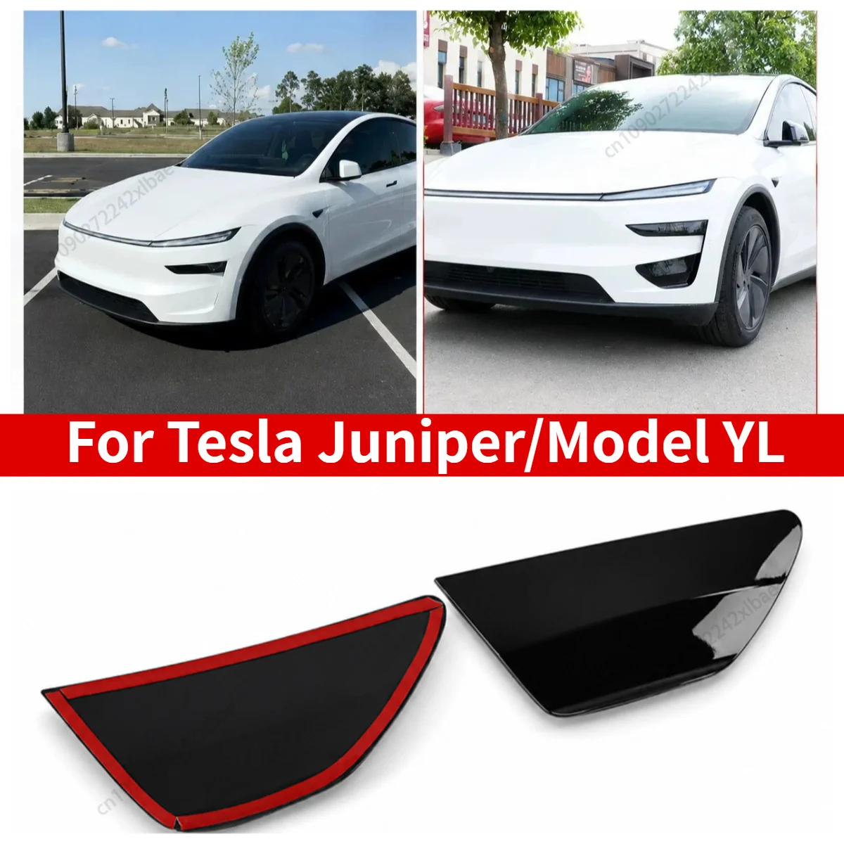 Front Lip Spoiler Performance Type Fog Light Modification Kit accessories For Tesla Model Y Juniper Model YL 2025-2026 2027+