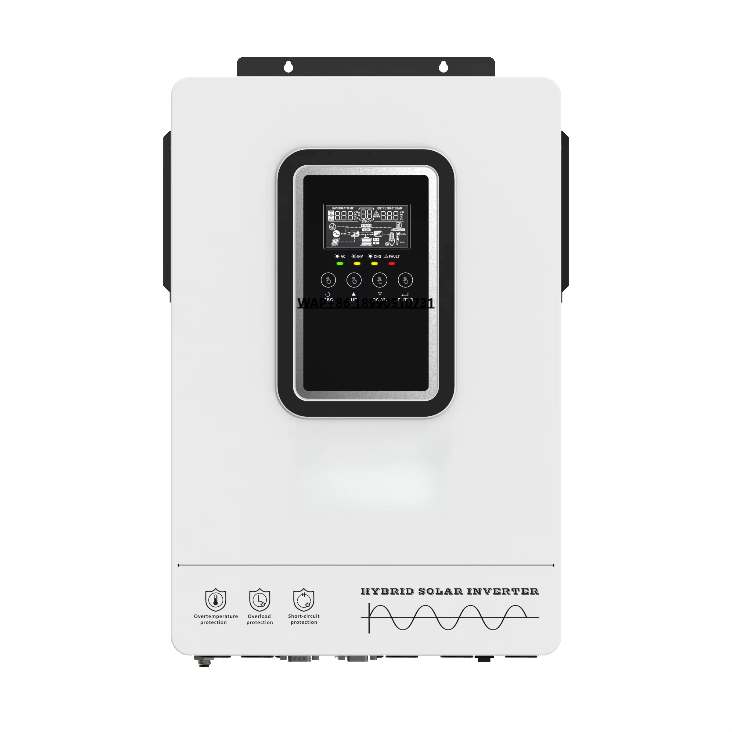 SKE 6200W Pure Sine Wave Hybrid Solar System MPPT 500V PV Voltage Single Phase 48V Solar Inverter 6.2KW for Home