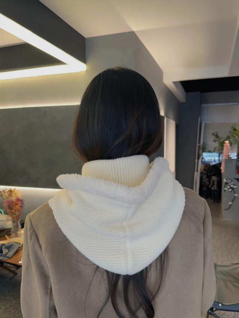 Korean Winter Solid Color Hat Warm Knitted Hat Knitted Ear Protection Winter Shopping Hat For Women