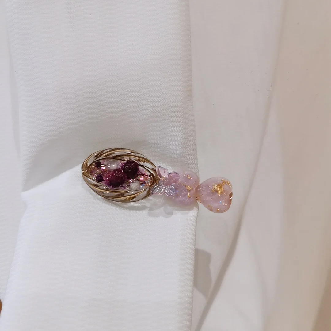 

3273 оптовая продажа, фиолетовый гипсофила, заколка для волос из сушеных цветов, смоляный цветок, креативная заколка для волос ручной работы из золотой фольги, подарок на Рождество и день рождения