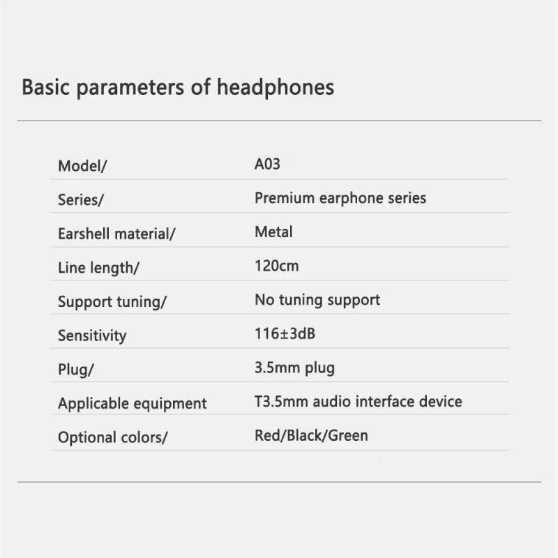 3.5mm Sport Earphones High Quality Upgrade Version Stereo Earbuds Hifi Adjustable For New Earpiece In-ear Wired Metal