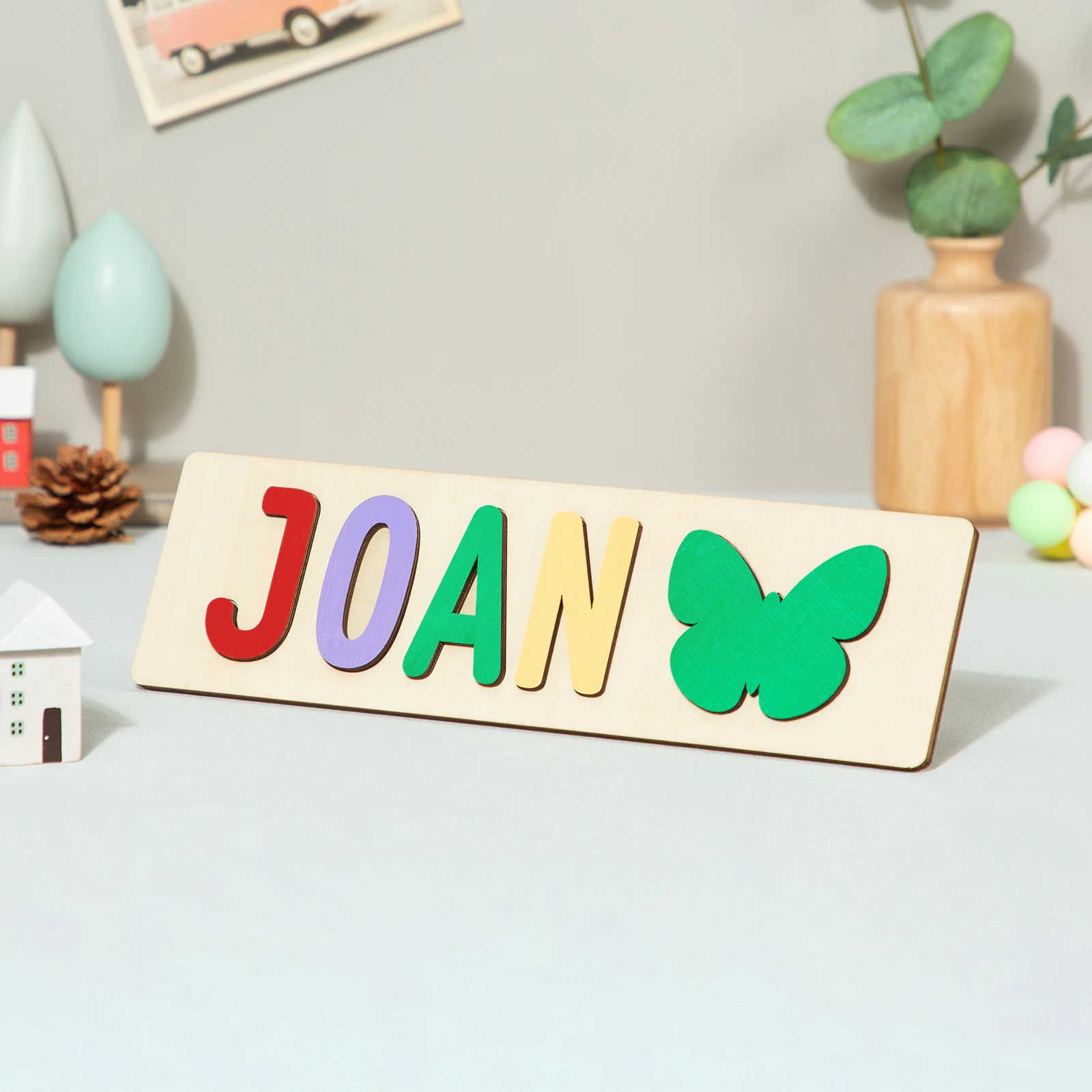 Personalized Custom First Name Wooden Puzzle Toys For Toddlers Gifts For Kids Baby Toy Boy &girl DIY Gift