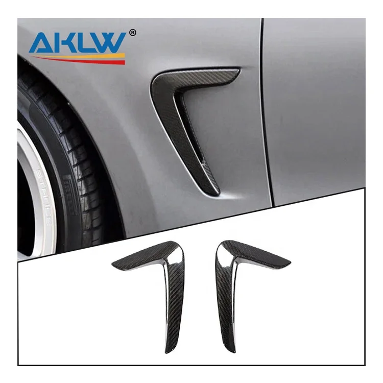 Carbon Fiber Front Side Decorative Trim for BMW 4 Series F32 F33 F36 Carbon Car Exterior Accessories