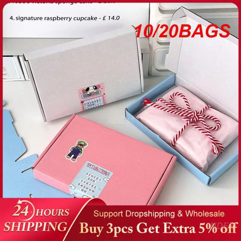 10/20BAGS Gift Box Convenient Folding Durable Packaging Box Customizable Modern Tray Durable Sturdy Paper Logistics Box