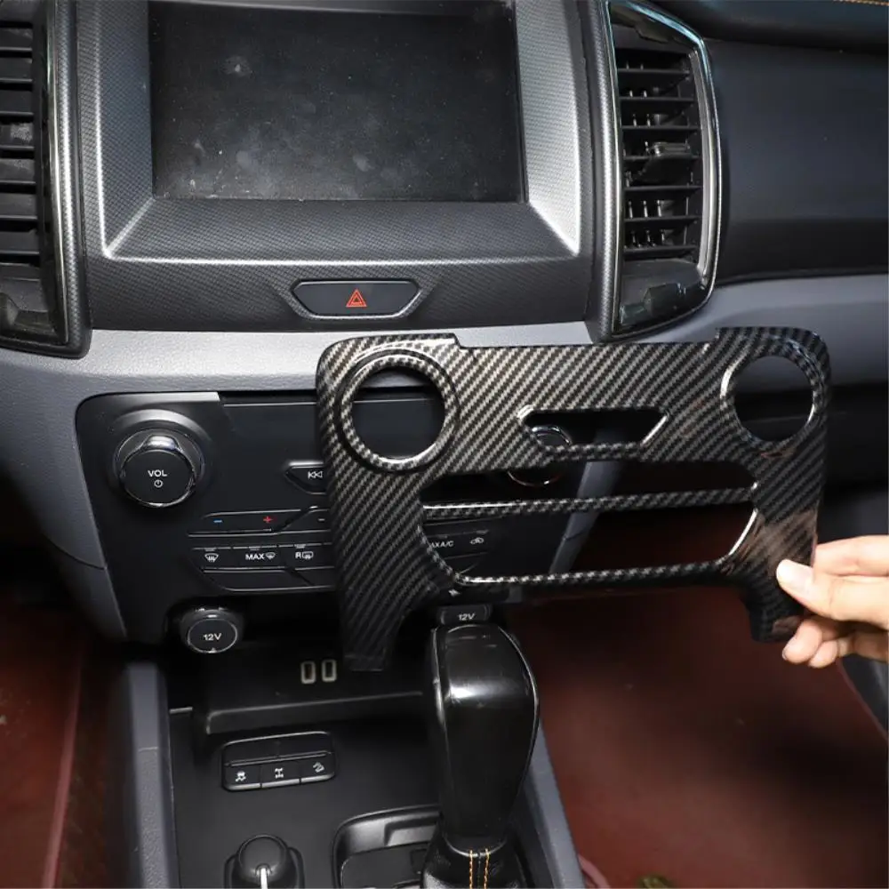 Car Upgrade For Ford Ranger Wildtrak 2015-2022 CenterVent Mode Button Frame Trim Cover Interior Decoration Sticker Accessories