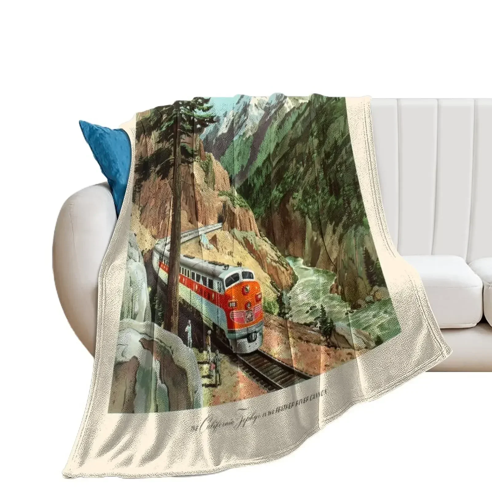 Califronia Zephyr Poster Throw Blanket Decorative Sofas cosplay anime Hairys Blankets