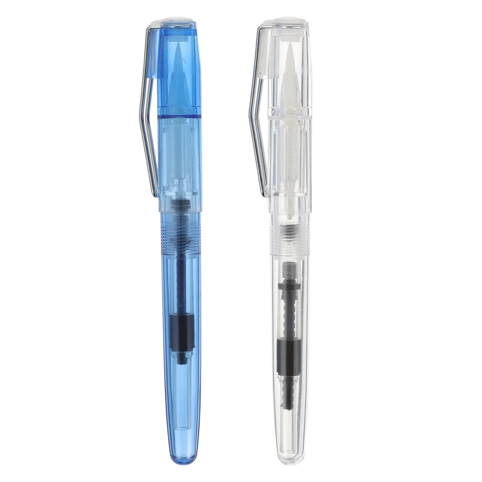 2 Pcs Fountain Pen Brush Refillable Tip Ink Students Stationery Calligraphy Absorb Water