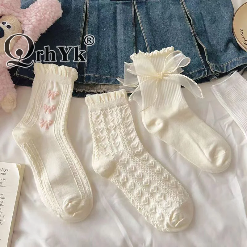 1-пара-носков-в-стиле-Лолиты-с-бантом-и-средней-трубкой-носки-принцессы-в-консервативном-стиле-уличная-одежда-jk