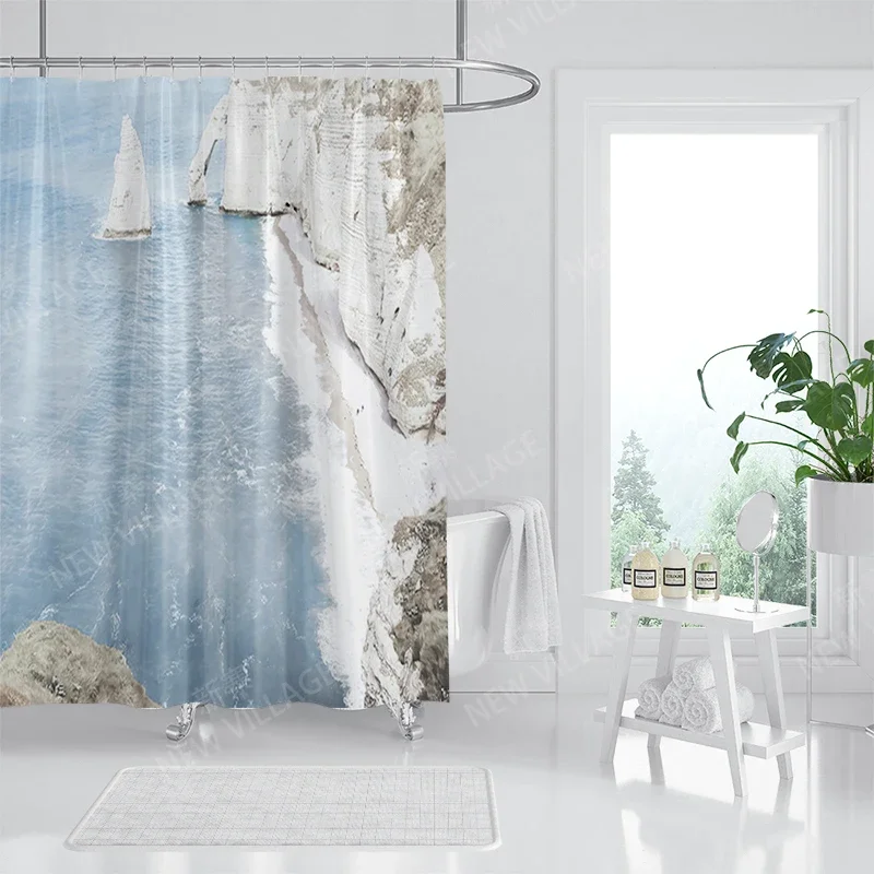 Waterproof fabric shower curtain Bathroom curtain accessories 180x200 Bath curtain for shower 240*200 nordic boho decor 240x200