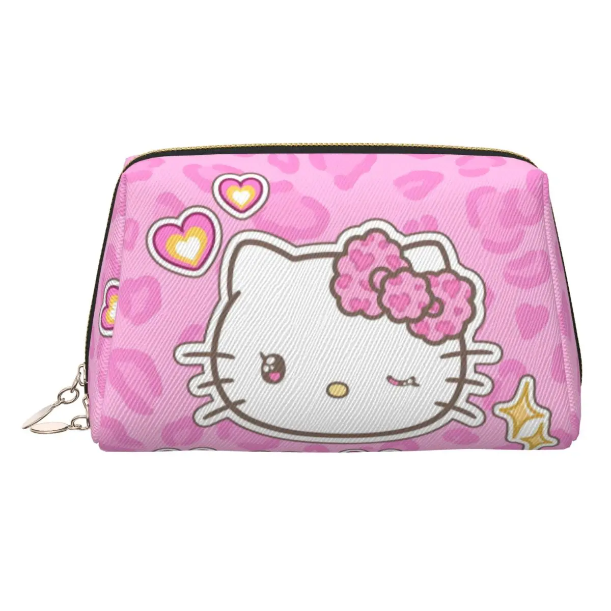 

Дорожная косметичка Kawaii Animes Hello Kitty с героями мультфильмов для женщин, косметичка в стиле манга, косметичка для хранения красоты, комплект Dopp