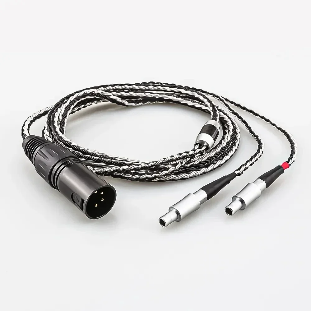 Black White Mix 4 pin Xlr 4.4 2.5 mm 3.5 6.35 jack 16 Cores to Headphone Earphone Cable For Sennheiser hd 800 s hd800 hd800s