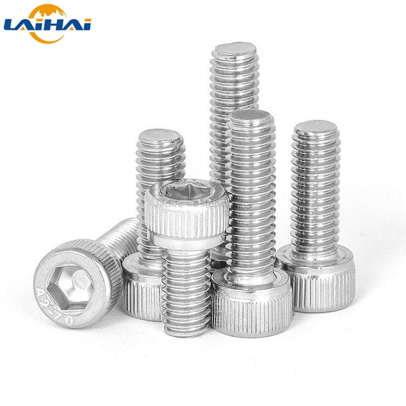 10pcs US Coarse thread UNC 1/4-20*L 304 A2-70 stainless steel Hex Hexagon Socket Cap Allen Head Screw Bolt Length = 5/16\