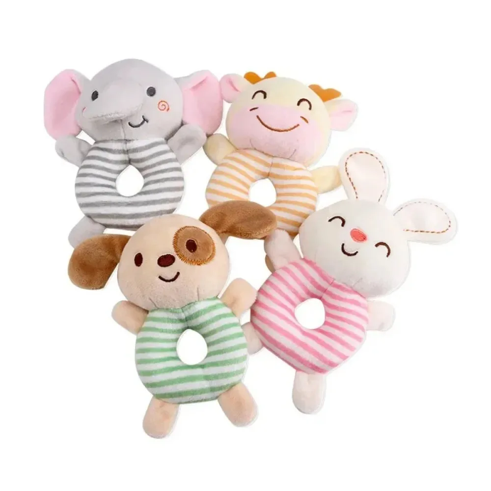 Nieuwe Baby Rammelaar Speelgoed Cartoon Dieren Pluche Baby Hand Ring Bed Speelgoed voor Pasgeboren 0-24 Maanden Peuter Vroeg educatief Speelgoed