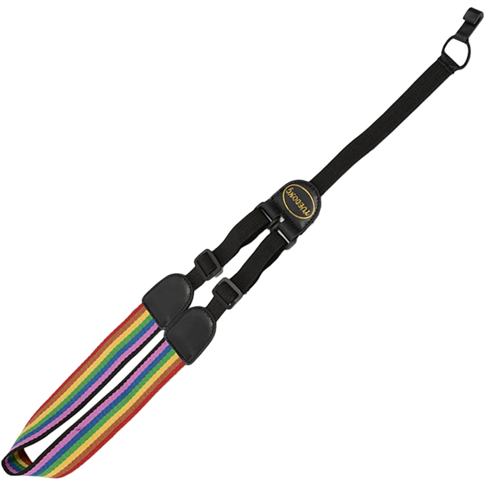 

Adjustable Ukulele Strap Bass Shoulder Rainbow Folk Acoustic Electric Adult Kids Decorative Personalized