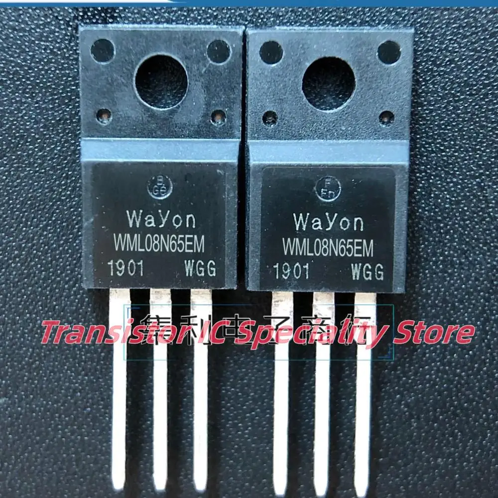 10 PZ/LOTTO WML08N65EM 650 V MOS TO-220F Importato Consegna Rapida