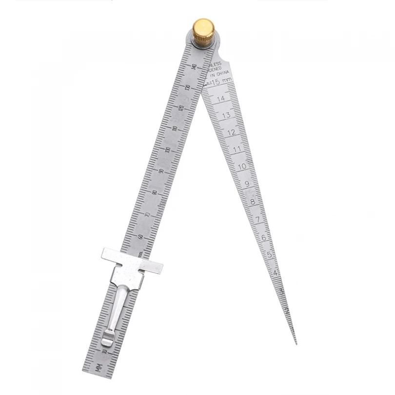 

high precision Gap gauge straight ruler stainless steel stopper tapered inner diamete aperture hole rule depth Depth Ruler