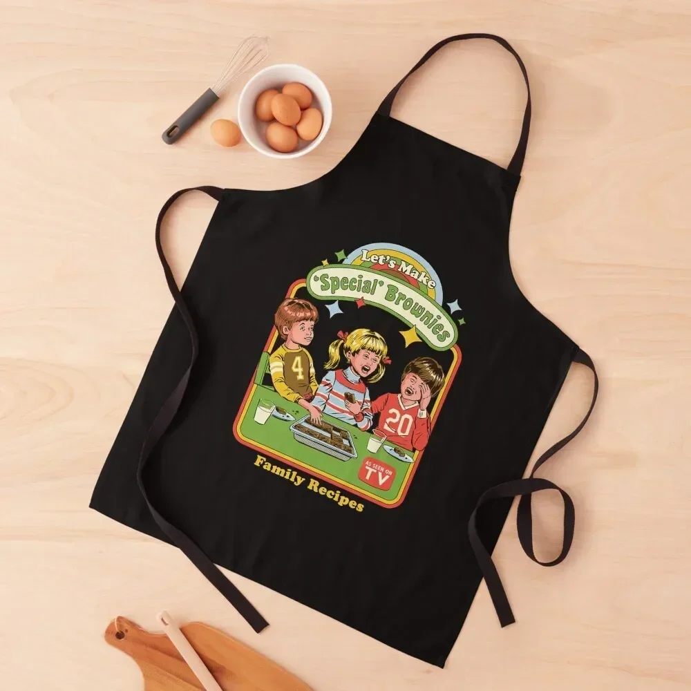 Let's Make Brownies Apron bib For Kitchen Kitchen Supplies Cute Kitchen Apron