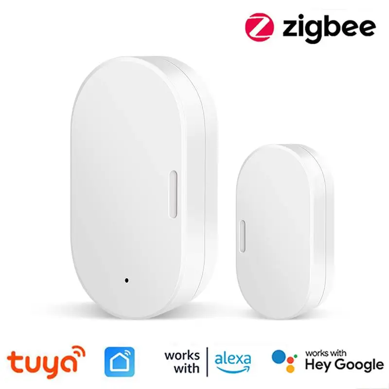 

Смарт-Датчик Tuya Wi-Fi Zigbee для окон и дверей, детекторы открытия/закрытия дверей, домашняя система охранной сигнализации с поддержкой Alexa и Google Home