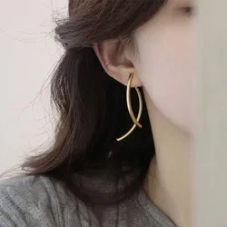1 Pair Stainless Steel Earrings Trend Hip Hop Fashion Big Star Punk Stud Earrings For Women Jewelry Party Friends Best Gift