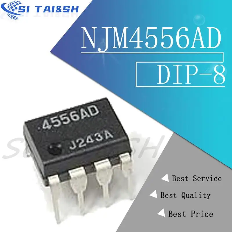 10PCS  NJM4556AD JRC4556AD NJM4556