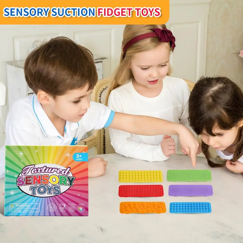 

Разнообразие текстуров. Устойчивая игрушка для снятия стресса. Сенсорные полоски. Силиконовая безопасная, приятная для кожи сенсорная полоса.