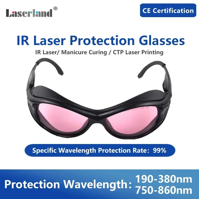 T6 780nm 808nm 810nm 830nm Laser a infrarossi Depilazione Monitoraggio della fatica Occhiali di protezione di sicurezza
