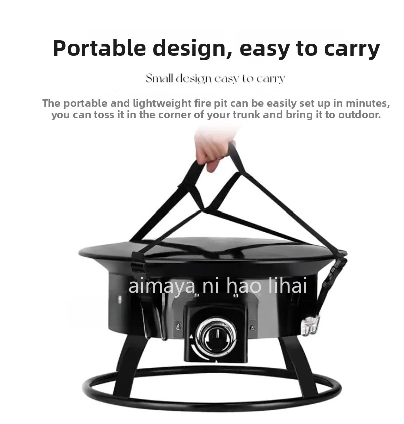 Grill stove gas home courtyard outdoor tent heating stove liquefied gas outdoor smokeless bonfire stove